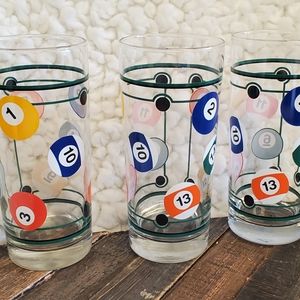 3 Vtg Libbey Glasses 15 fl oz High Ball Tumblers